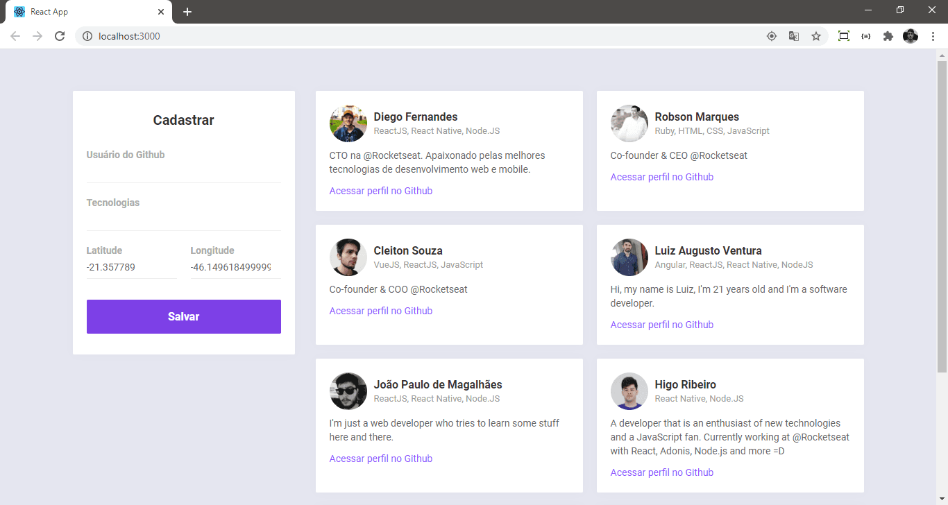 DevRadar: Find the developer you need